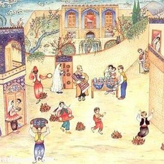 Ancient celebration of Happy Syrian Wednesday چهارشنبه سوری 1399